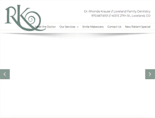 Tablet Screenshot of lovelandfamilydental.com